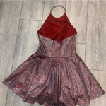 Sherri Hill DRESS Pink Glitter Cocktail Hoco SZ 14 Photo 2