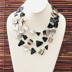 Chico's  Sea Shell Triple Strand Wire Necklace Photo 0