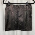 Danier Black Leather Mini Skirt Sz.8 NWT Photo 1