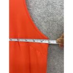 Elizabeth and James  Women's Maxi Dress Solid Orange Sleeveless Tiered Large Photo 8
