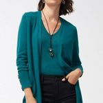 Chico's NWOT Midi Cardigan Sweater Button Detail Sleeve Photo 0