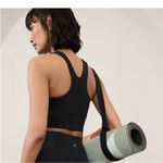 Athleta  black conscious crop bra top large Photo 4