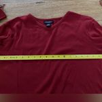 American Eagle  Outfitters Red V-Neck  Women’s T-shirt Size L Photo 0