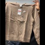 Nike NWT  Club Fleece Crewneck Sweater Khaki Brown Large Photo 1