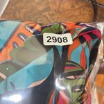 Palms Away Dress Womens S Multicolor Short Sleeve Cotton Mini Summer Vacation Orange Photo 11