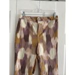 Versona  Womens 6 Tan Mauve Bell Bottom Jeans Raw Hem Boho Hippie Photo 1