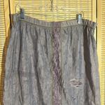 Krakerz Vintage 1990s Y2K Purple Floral Distressed Maxi Skirt Boho Festival XL Photo 1