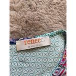 Renee C. Made in U.S.A Stitch Fix Sleeveless Blouse SIZE S Color Cyan Purple Photo 4