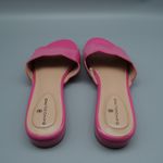 Bandalino Women's Pink Kayla Sandals Leather Scalloped Slide Size 8M Photo 8