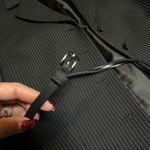 Stresa ASL Black Pinstripe Women's Blazer and Skirt Set size 4 Photo 3