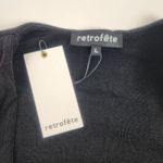 Retrofête Retrofete Zelia Bodysuit Black Deep V Long Sleeve Thong Size Large NWT Photo 6