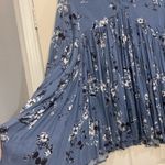 Mod X Boho Extra Pleated Long Sleeve Blue Blouse/Mini 1X Dress. 1971 Photo 2