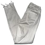 Mother Denim Women’s Size 26 Warm Ivory Double Fray Charmer Skinny Jeans White Photo 4