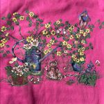 Vintage Basic Editions Pink Bird Birdhouse Crewneck Black Size M Photo 2