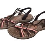 Skechers Sketchers Reggae Slim Simply Stretch Brown Pink Tan Sandals. SZ. 9 Photo 1