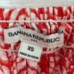 Banana Republic  Printed Lace Trim Babydoll Tank Top Red XS Photo 8