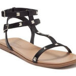 14th & Union  Sandals Womens Size 4.5 Black Finley Studded Detail Open Toe Flats Photo 0