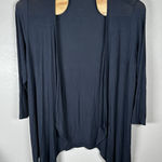 J Jill Wearever Collection Cardigan Sz 2X Navy Blue Rayon Stretch Travel Office Photo 0