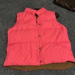 American Eagle Vintage reversible, vest, brown, and pink Photo 2