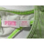 PINK - Victoria's Secret PINK by Victoria's Secret Crop Haut Court Green Racerback‎ Sports Bra M Photo 4