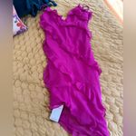 Abercrombie & Fitch NWT  all over ruffle small tall pink Asymmetrical Dress Photo 11
