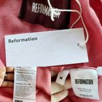 Reformation Mini Dress Framboise Off the Shoulder Pink Medium Elastic Neck NWT Photo 5