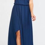 Show Me Your Mumu NWT Kendall Maxi Dress in Rich Navy Crisp Photo 0