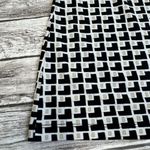 Liz Claiborne  Women's Cowl Neck Sleeveless Blouse White Black Tan M Med Medium Photo 4