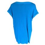 Fortune + Ivy  Blue Button-Front Short Sleeve Blouse – Size L NWT Photo 2