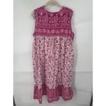 VTG Comfort Choice Floral Peasant Prairie Mumu Sleep Gown Women 2X Pink Size XXL Photo 1