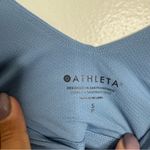 Athleta NWT  Essence‎ Support Top Dusty Blue Built In Bra Workout Size Small Photo 5