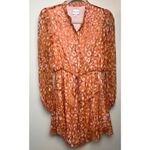 Milly  Natasha Silk Mini Dress in Amber Glow Sz. 0 Photo 1
