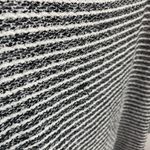 Deletta Black & White Striped Woven Half Sleeve Blouse Photo 6