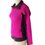 Under Armour  Pink Waffle Knit Full Zip Jacket Activewear Coat ~ Women's SMALL Photo 2