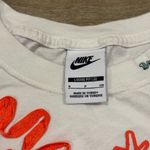 Nike  Floral Embroidered Crop Top Shirt Size Small Photo 1