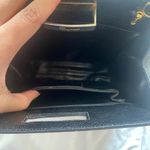 Salvatore Ferragamo  Black Reptile Lizard Skin Triangle Crossbody Purse Vintage Photo 9