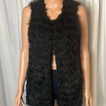 Betsey Johnson  Fringe Western Goth Vest Size S Photo 0