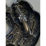 Vintage Signed JJ Jonette Pin Brooch Pewter Cat with Fish Bowl Photo 4