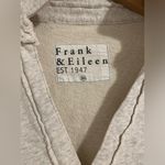 Frank & Eileen $238 Patrick Popover Henley Pullover Triple Fleece Beige Gray XS Photo 3