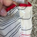 Whistles Silk Red White Chevron Maxi Skirt Casual Comfy 4 Photo 2