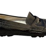 Nike Air Cole Haan black leather cushioned loafers flats non slip soles 6 1/2 Photo 1