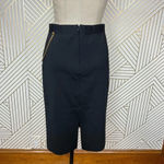 Givenchy ‎ Cady Chain Detail Pencil Skirt Black Gold Size Medium Photo 6