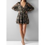 ROCOCO SAND Jane Botta Romper, Black Floral, XS Green Photo 2