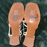 Madewell Strappy Block Heel Sandals Size 8.5 Ivory White Photo 2