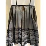 Victoria's Secret NEW! Babydoll Gown Black w/ Rhinestones Photo 3