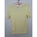 Scotch & Soda Fitted Ribbed Scoop-Neck T-Shirt Butter Yellow Square Neck Photo 7