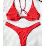 Zaful  red push up plunge bikini Photo 2