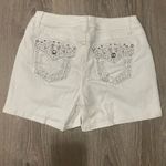 Earl Jeans White Embellished | Jeweled Denim Jean Shorts Size 6 Photo 1