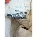Levi's  501 White Denim Casual Shorts Size 27 Photo 7