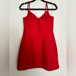 Princess Polly Women Red Novella Mini A-Line Tailored Dress Photo 1